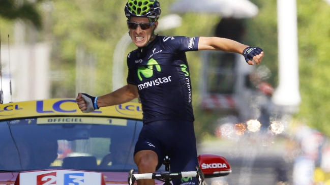 Portugués Rui Costa ganó la 16ª etapa del Tour de Francia
