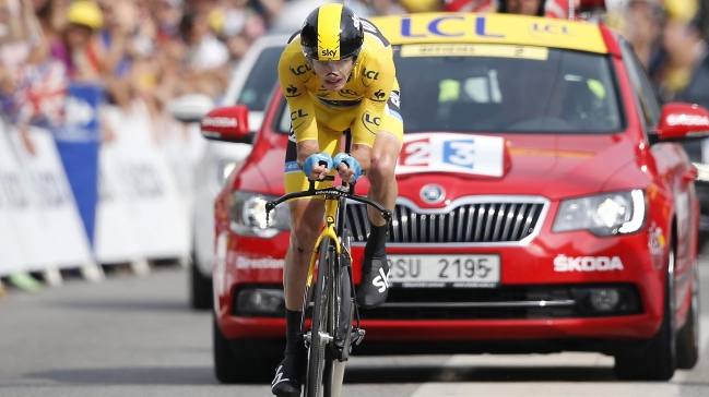 Chris Froome afianzó su liderato en el Tour con triunfo en la contrarreloj
