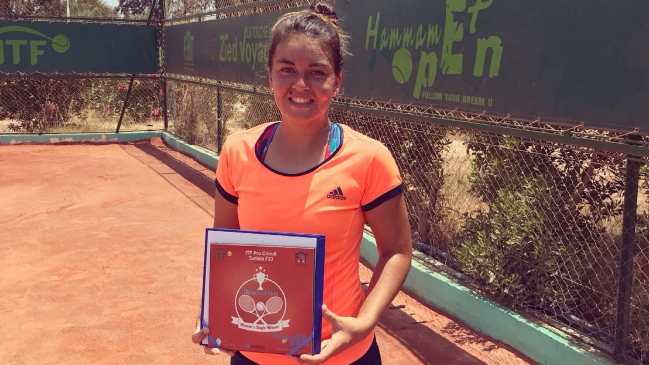 Fernanda Brito barrió a su rival y se quedó con el título en el ITF de Hammamet