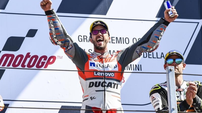 Andrea Dovizioso se coronó en el Gran Premio de San Marino de MotoGP