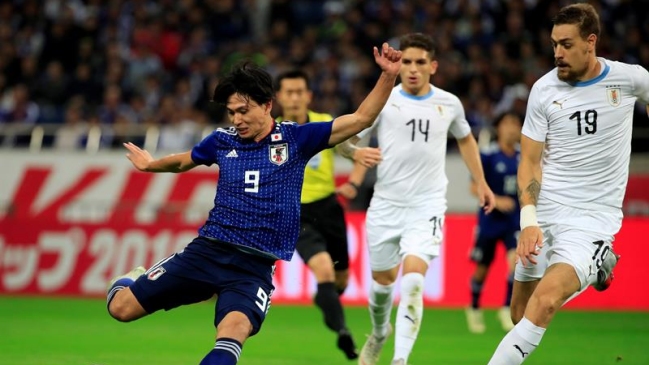 Japón derrotó a Uruguay en amistoso plagado de goles