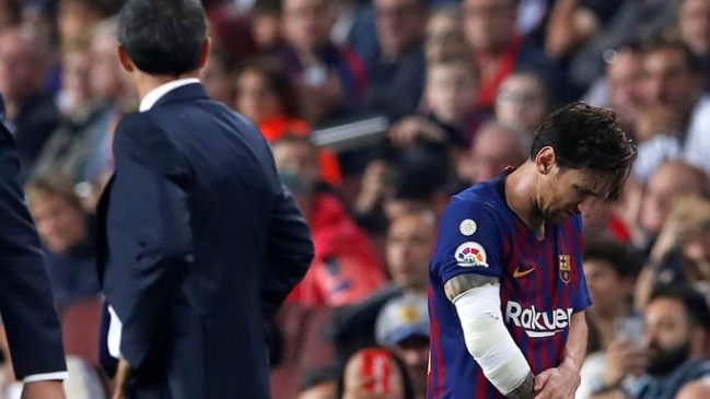 Lionel Messi comenzó su tratamiento tras sufrir una fractura en el brazo derecho