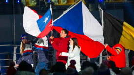 Team Chile desfiló en la inauguración de los Juegos Olímpicos de Invierno de la Juventud