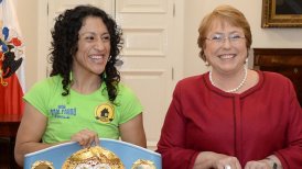 Presidenta Michelle Bachelet se reunió con Carolina "Crespita" Rodríguez en La Moneda