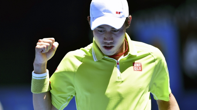 Kei Nishikori se metió en la tercera ronda del Abierto de Australia