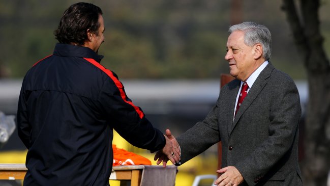 Arturo Salah visitó "Juan Pinto Durán" y vio el entrenamiento de la selección