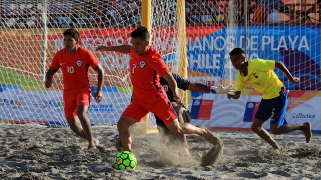 Chile cayó por goleada ante Brasil en la Copa América de Fútbol Playa