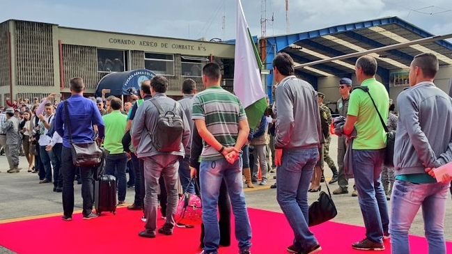 Chapecoense fue recibido con honores en su llegada a Medellín