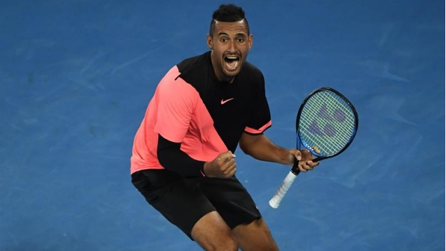 Nick Kyrgios batió a Tsonga y se medirá con Grigor Dimitrov en octavos de final del Abierto de Australia