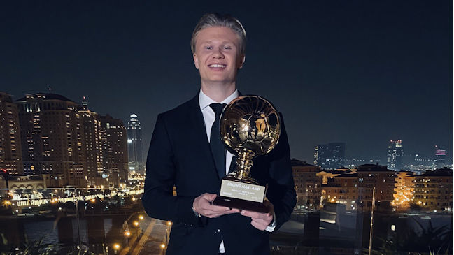 Erling Haaland recibió el Golden Boy 2020: "Estoy muy orgulloso