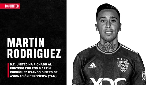 Parte a Estados Unidos: DC United oficializó el fichaje de Martín Rodríguez