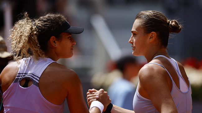 Sabalenka frenó el ímpetu de la egipcia Sherif en Madrid