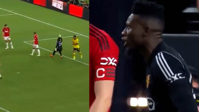 André Onana se enfadó con Harry Maguire en la derrota de Manchester United