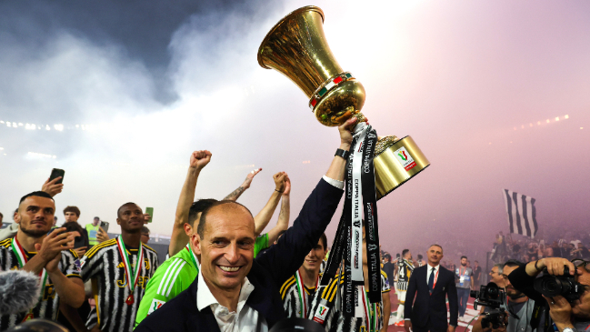Campeón con furia: Allegri se volvió loco en la final que ganó Juventus a Atalanta