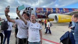 Fanáticos del Real Madrid viajaron a la final de la Champions League en un inesperado avión