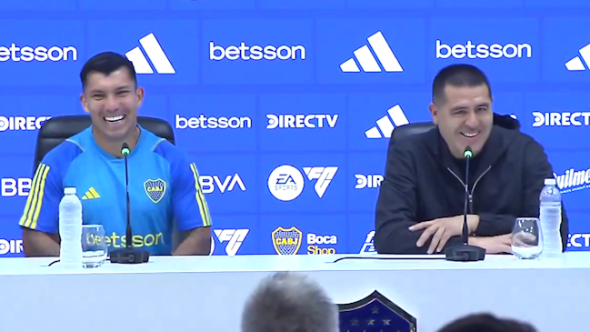 Juan Román Riquelme expresó palabras de gran afecto a Gary Medel en su presentación en Boca Juniors