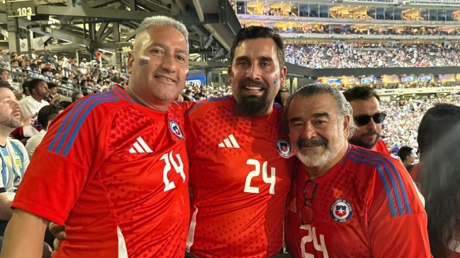 Andrónico Luksic apoyó en las tribunas la derrota de Chile junto a los ganadores del concurso