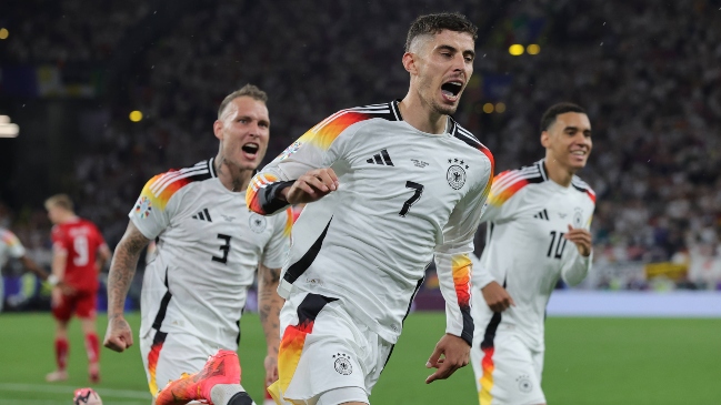 Eurocopa: Alemania clasificó a cuartos al batir a Dinamarca en duelo marcado por una tormenta y por el VAR