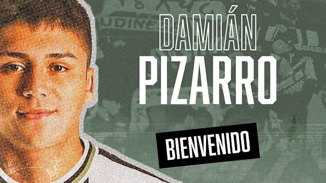Damián Pizarro fue oficializado como nuevo jugador de Udinese