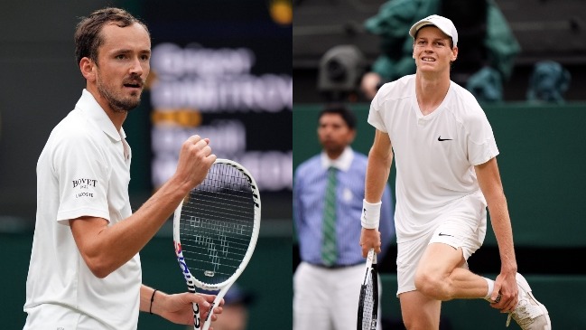 Daniil Medvedev bajó al número uno del mundo Jannik Sinner en Wimbledon