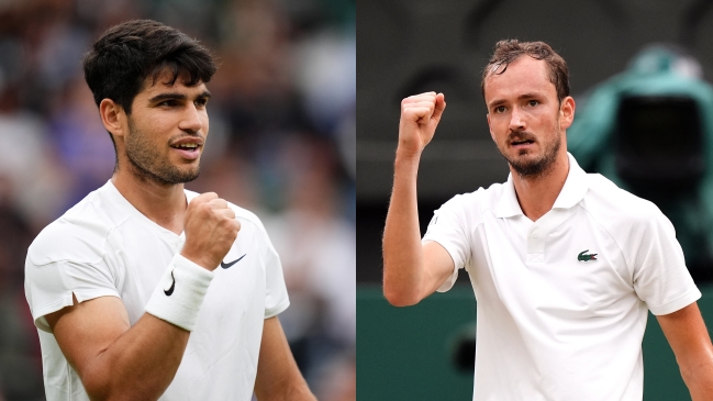 Carlos Alcaraz y Daniil Medvedev se medirán en semifinales de Wimbledon