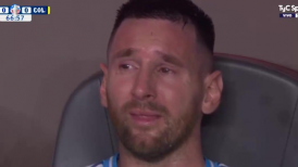 Lionel Messi rompió en llanto al abandonar por lesión la final de Argentina vs Colombia en Copa América
