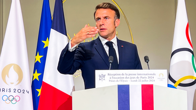 Emmanuel Macron manifestó su entusiasmo por París 2024: "Vamos a acoger al mundo"