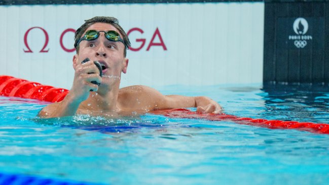 Eduardo Cisternas sorprendió al romper su propio récord nacional en la natación de París 2024
