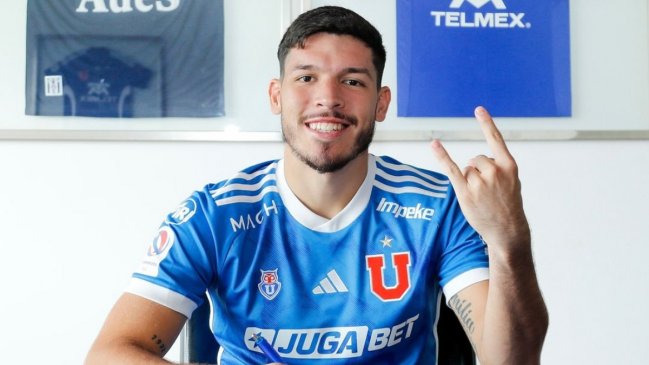 La eufórica celebración de Bianneider Tamayo en el triunfo de la U sobre Huachipato