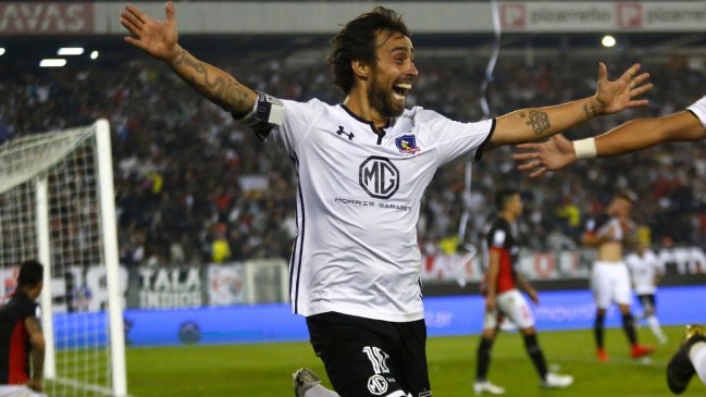 Jorge Valdivia celebró con todo el agónico gol de Colo Colo sobre U. Católica