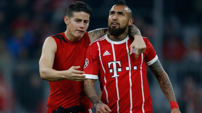 Arturo Vidal intentó convencer a James Rodríguez para fichar en Colo-Colo