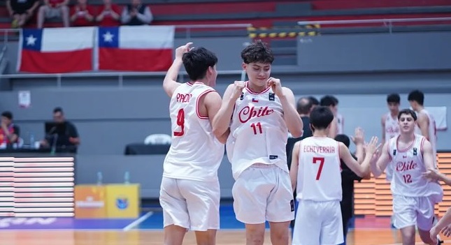 Chile se recuperó en el Sudamericano sub 15 de básquetbol