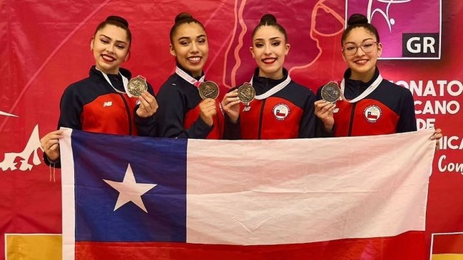 Llovieron las medallas para Chile en el Sudamericano de Gimnasia Rítmica