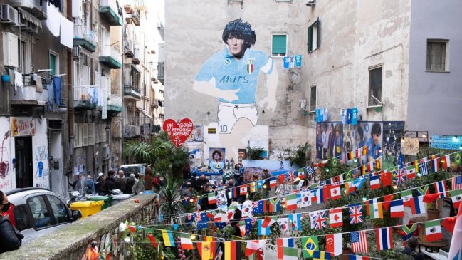 Santuario de Diego Maradona en Italia es uno de los principales lugares turísticos del país