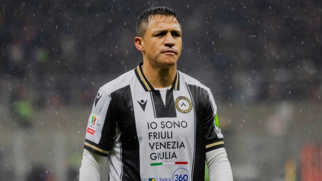 Alexis Sánchez volvió a jugar tras un largo tiempo por Serie A en amargo empate de Udinese